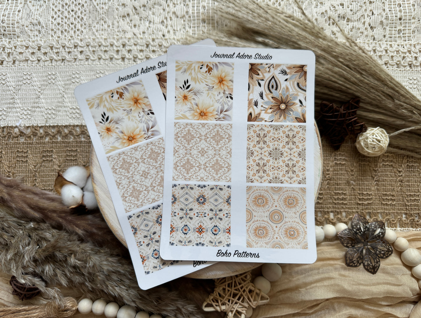 Boho Patterns Sticker Sheet