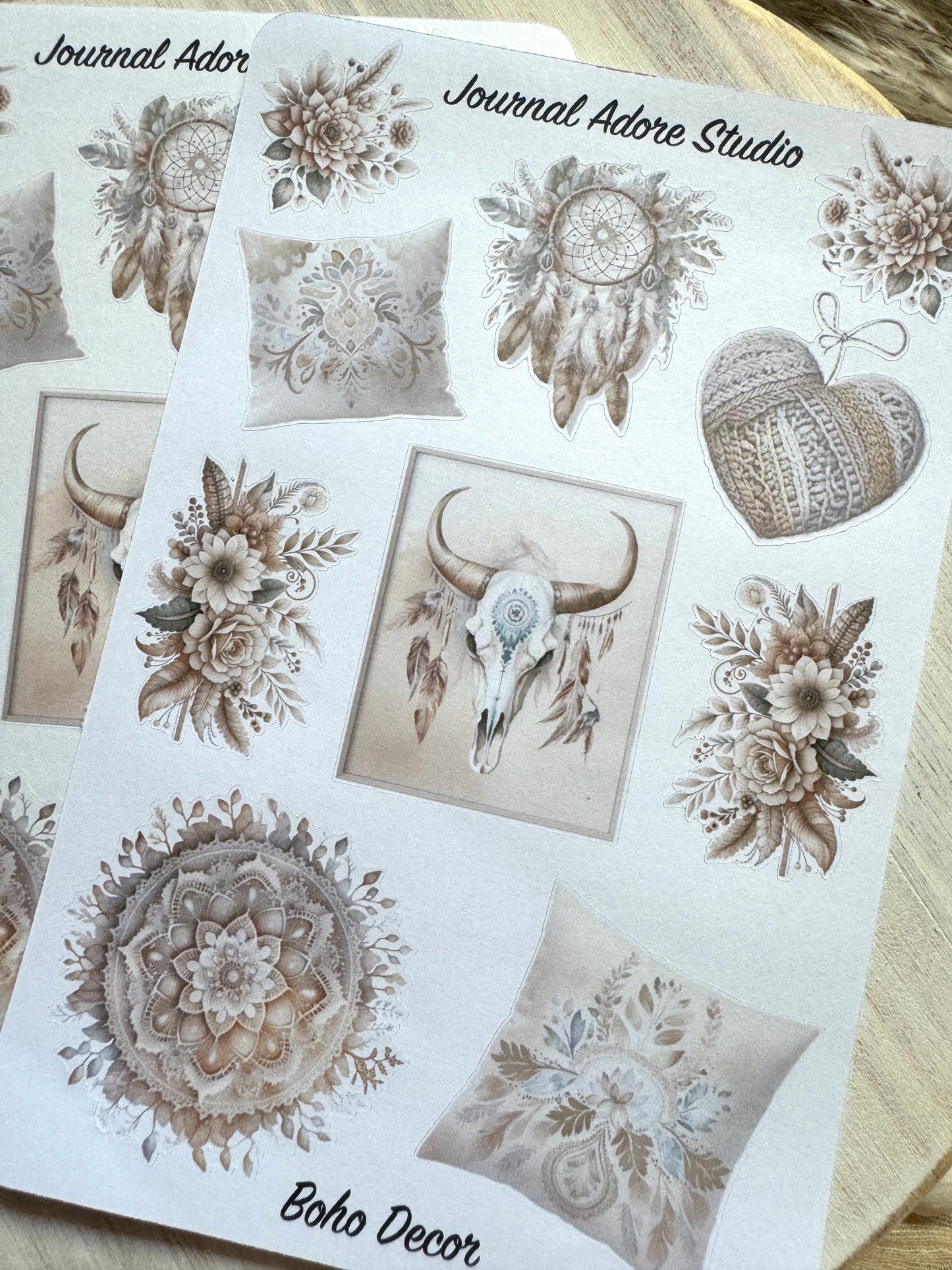 Boho Decor Sticker Sheet