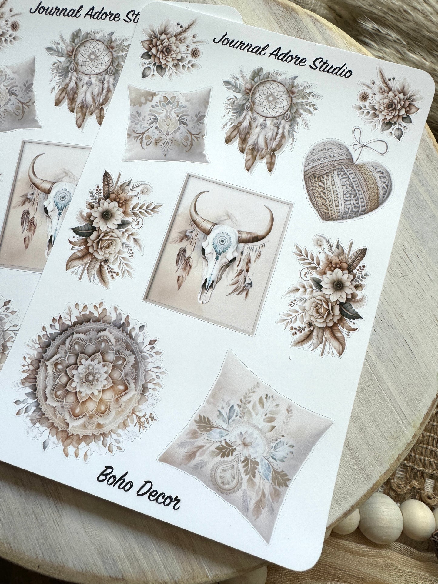 Boho Decor Sticker Sheet