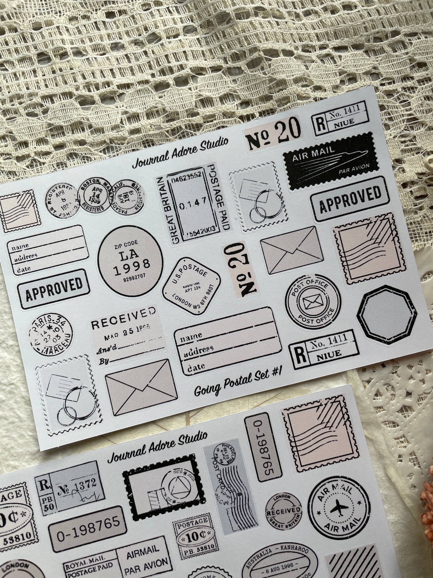 Going Postal Sticker Sheet Set