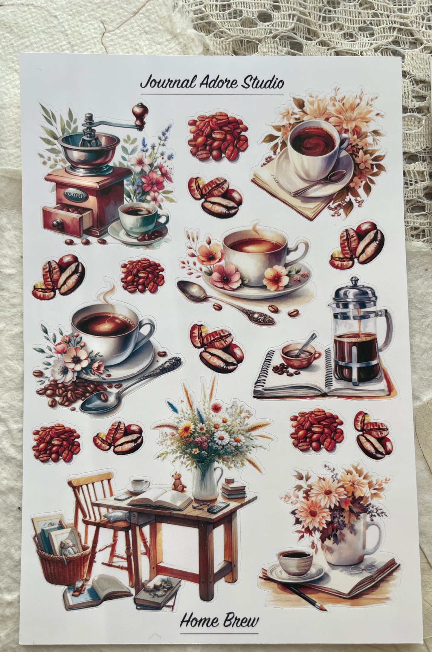 Coffee Lovers Sticker Set