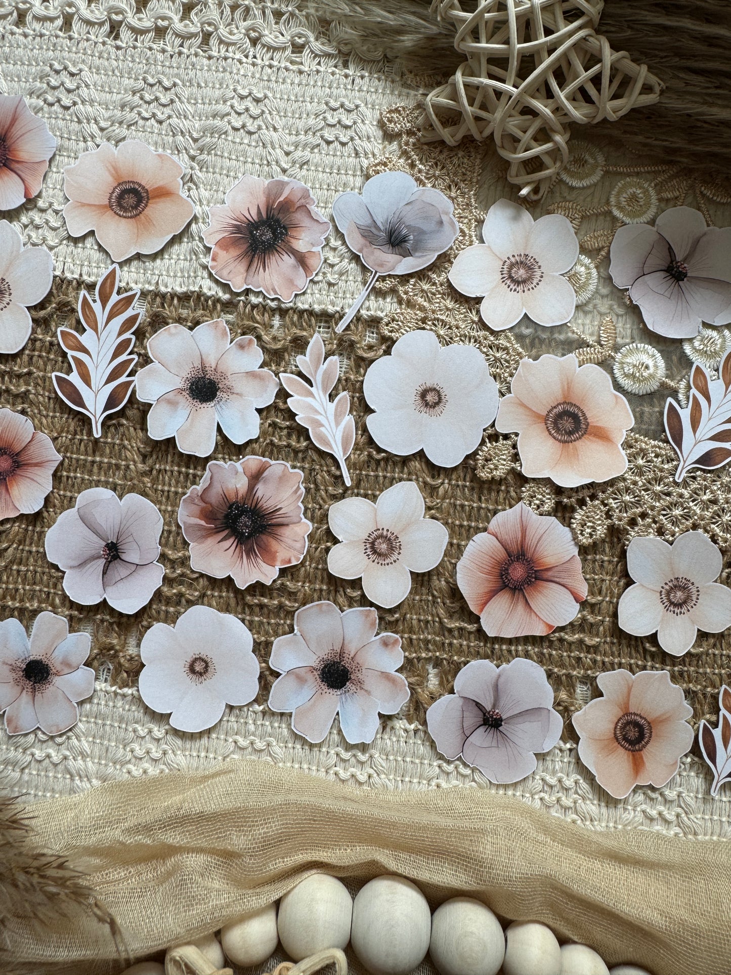 Flower Stickers (Neutral)