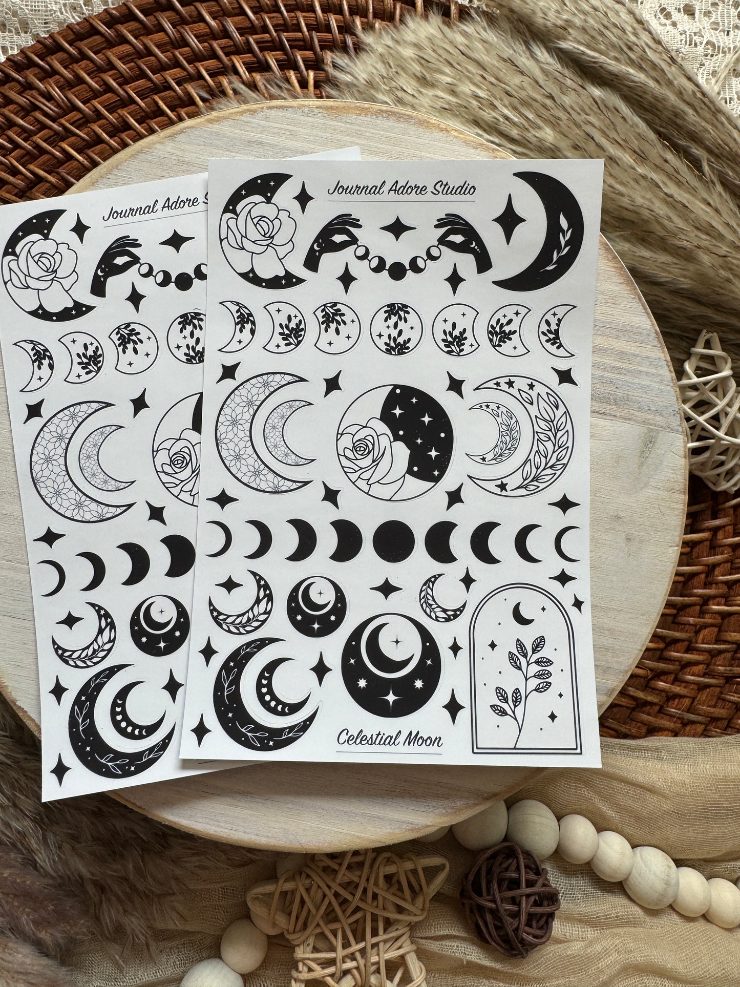 Celestial Moon Sticker Sheet