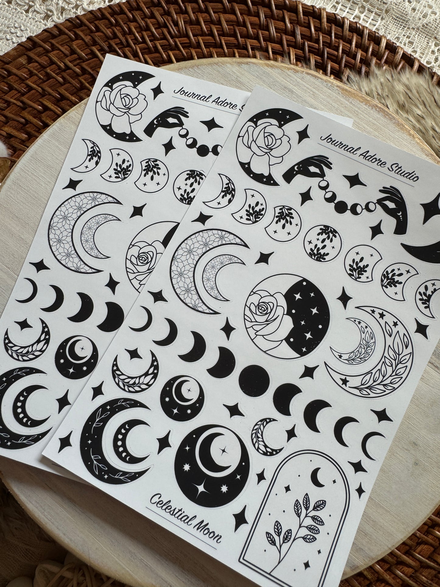 Celestial Moon Sticker Sheet