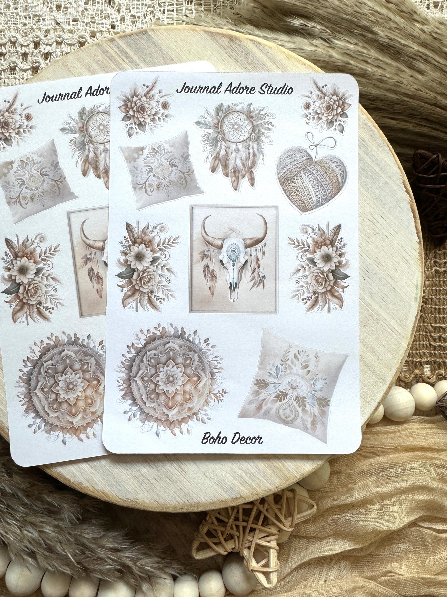 Boho Decor Sticker Sheet