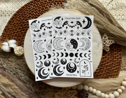 Celestial Moon Sticker Sheet