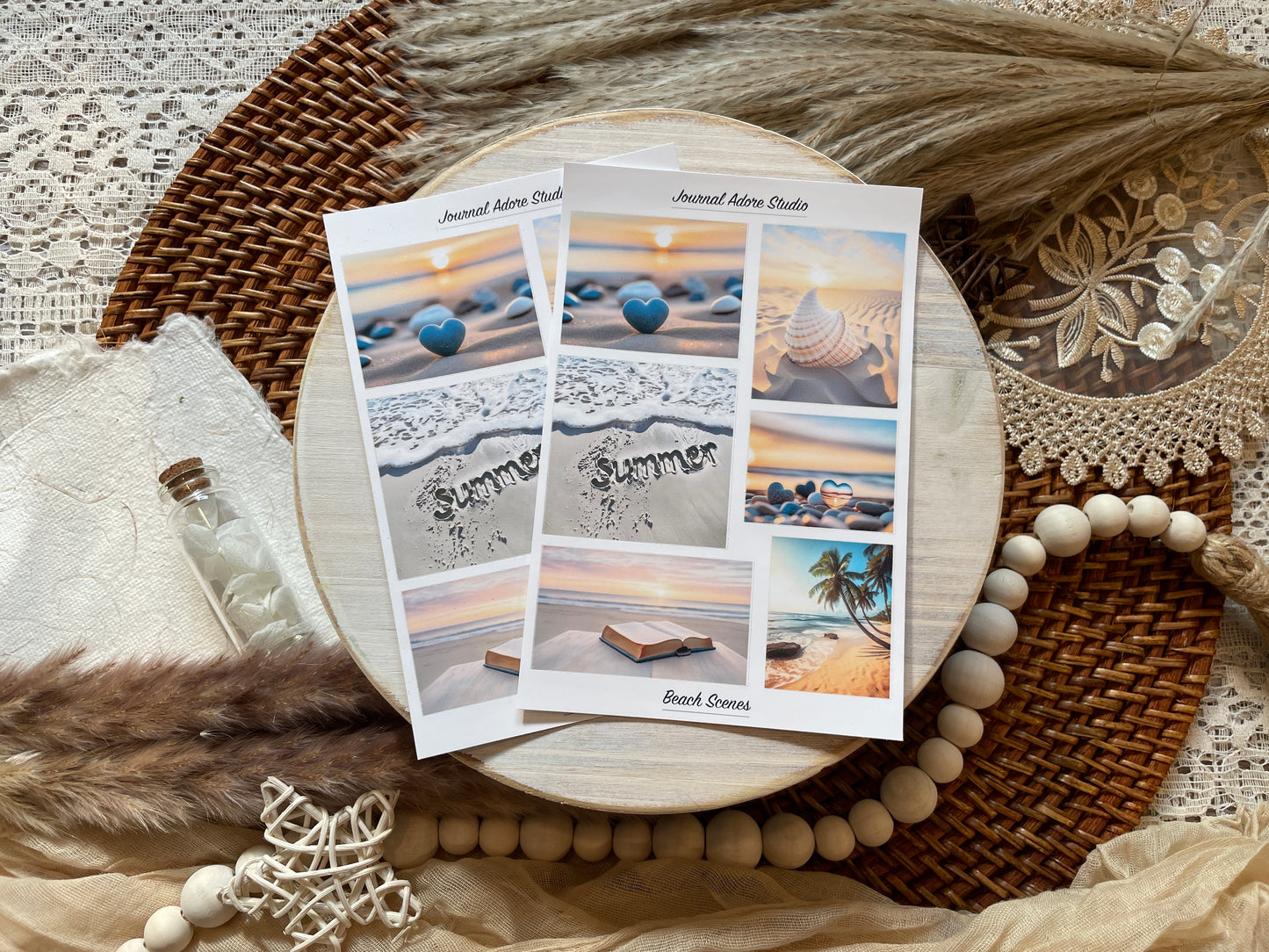 Beach Scenes Sticker Sheets