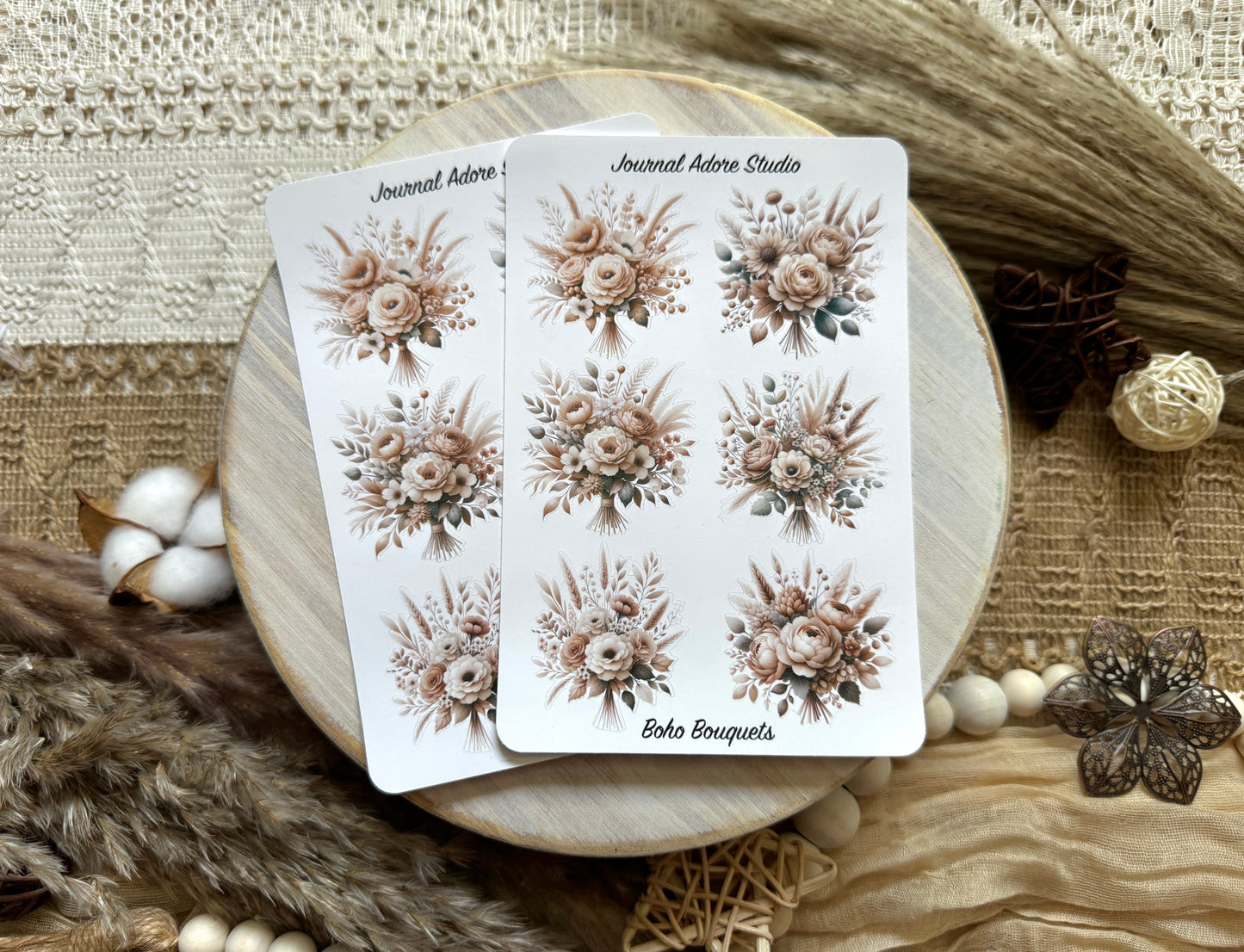 Boho Bouquets Sticker Sheet