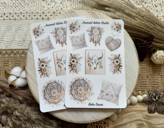 Boho Decor Sticker Sheet