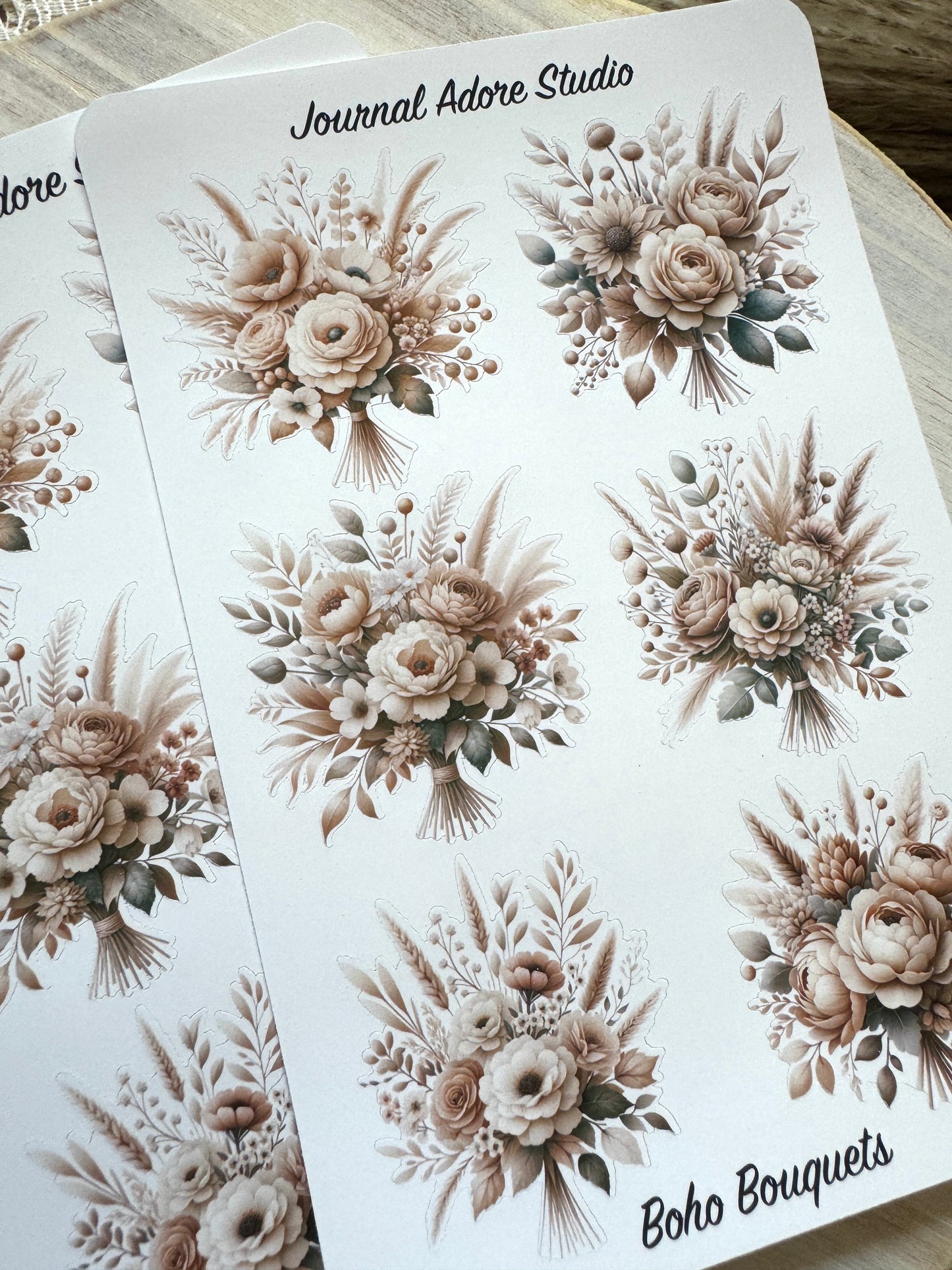 Boho Bouquets Sticker Sheet