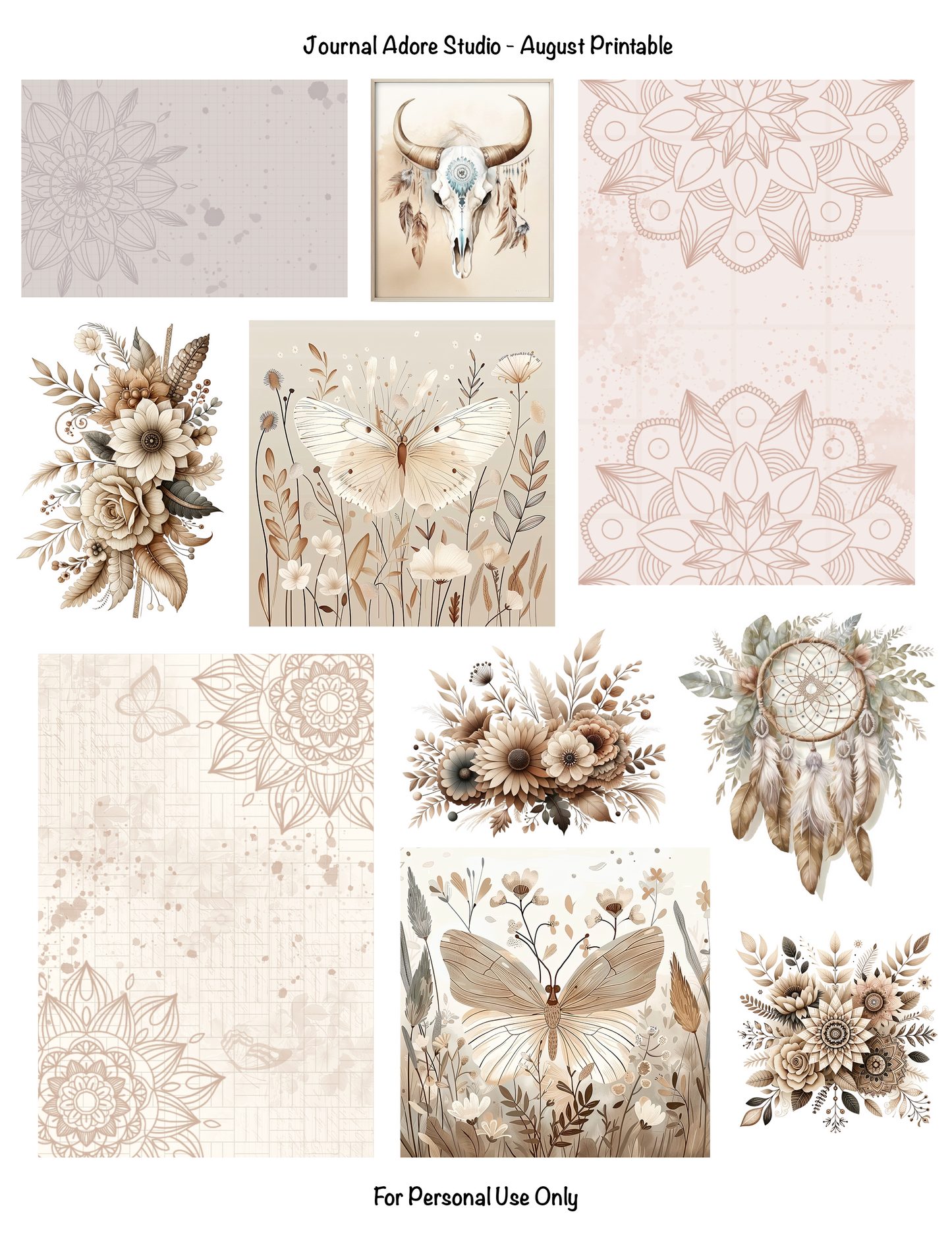 Boho Elements Digital Download