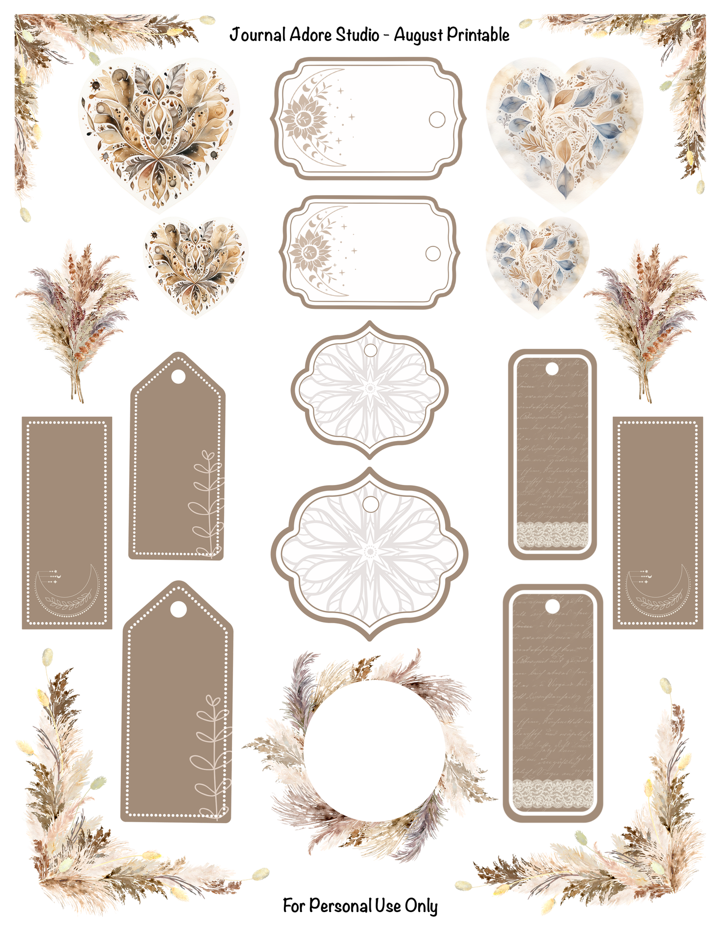 Boho Elements Digital Download