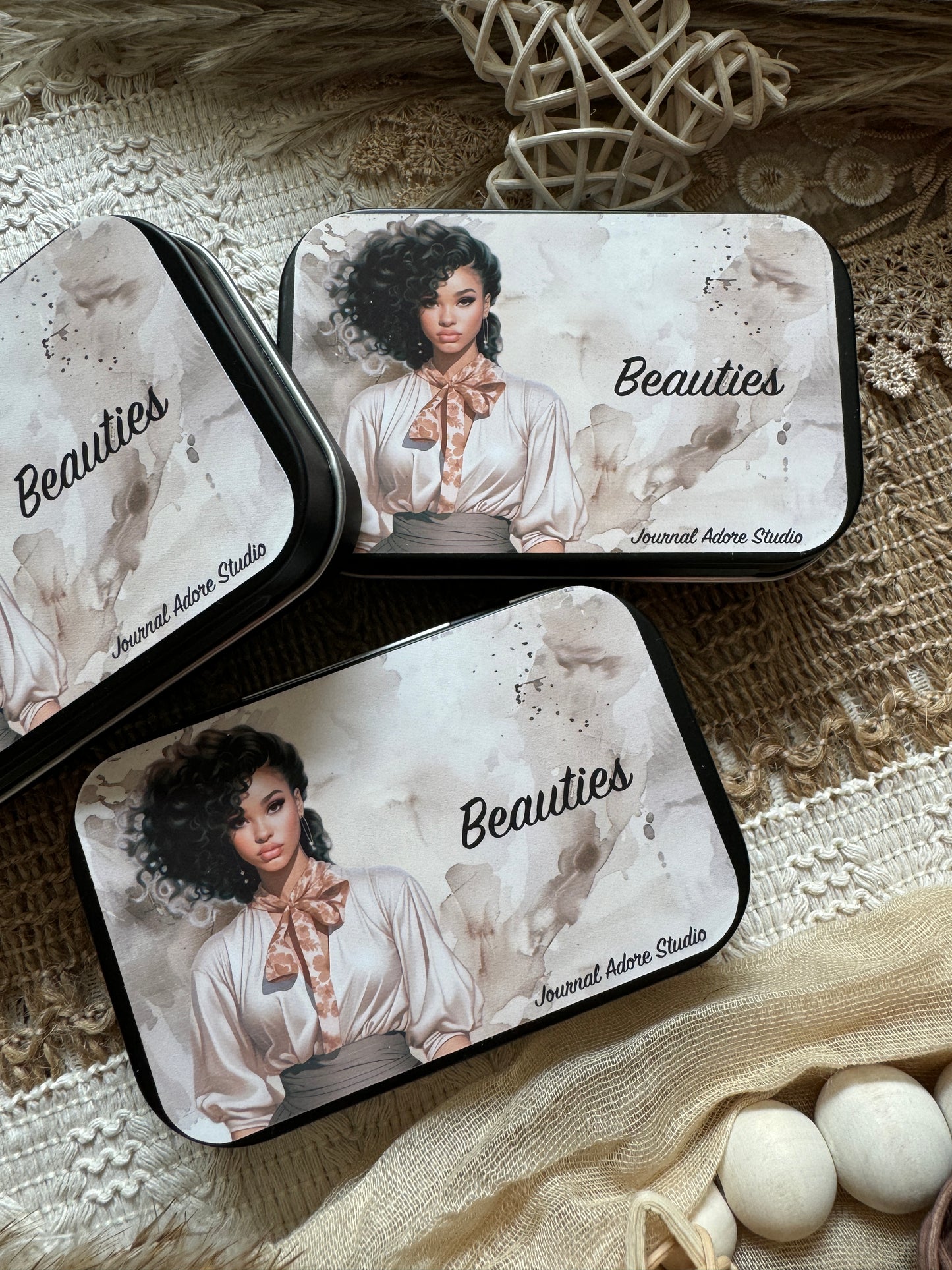 Beauties Sticker Tin