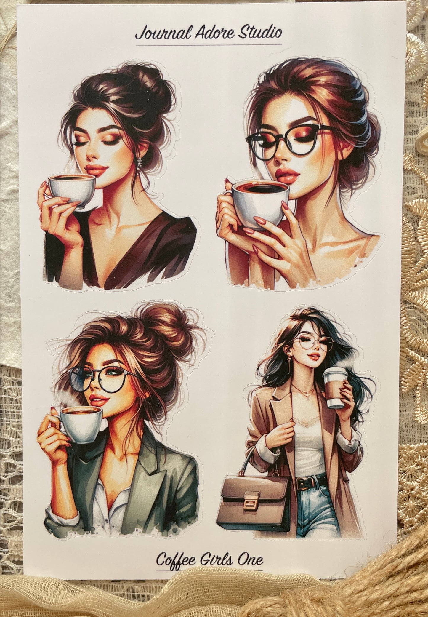 Coffee Lovers Sticker Set