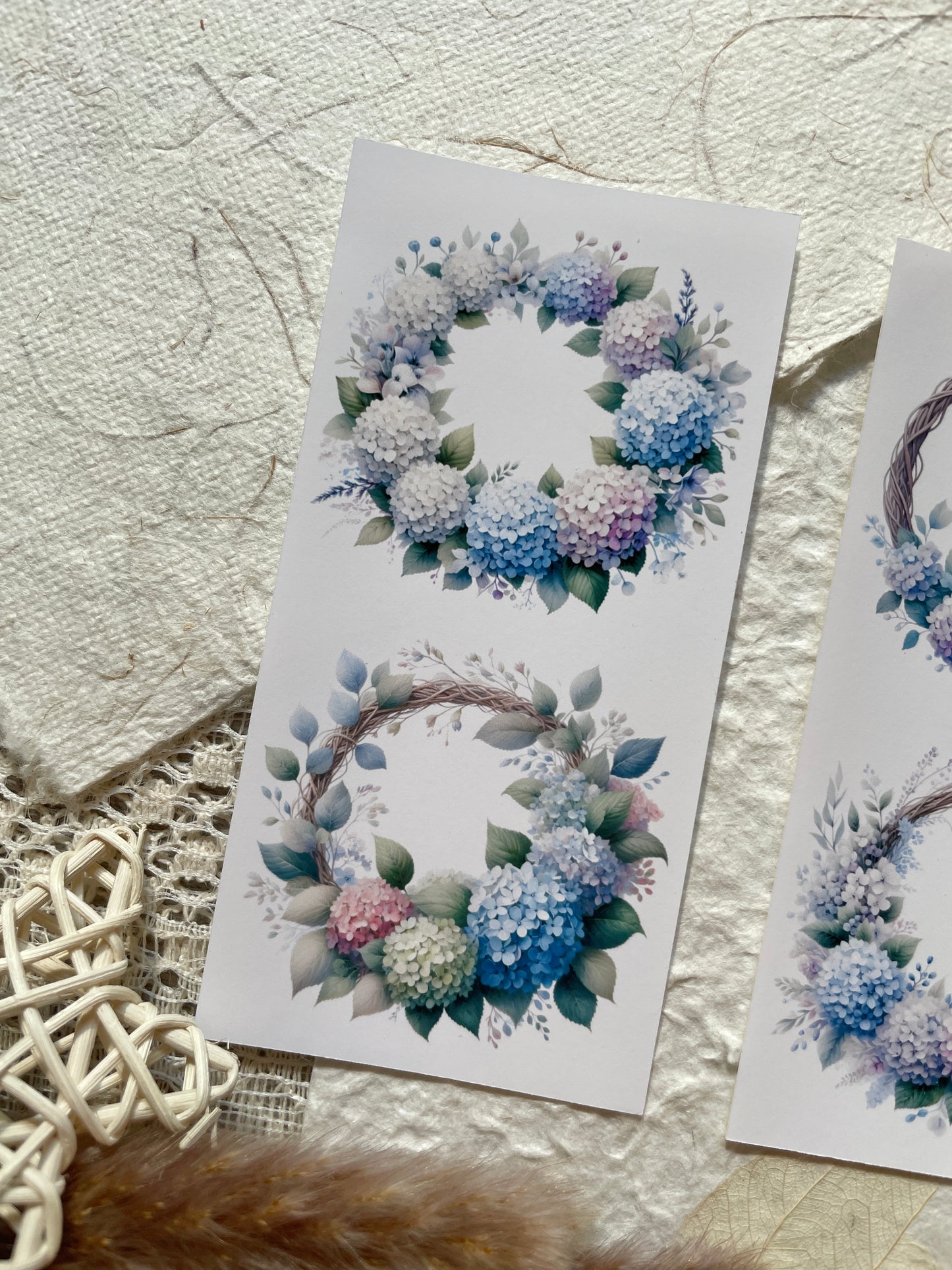 Hydrangea Wreath Memos