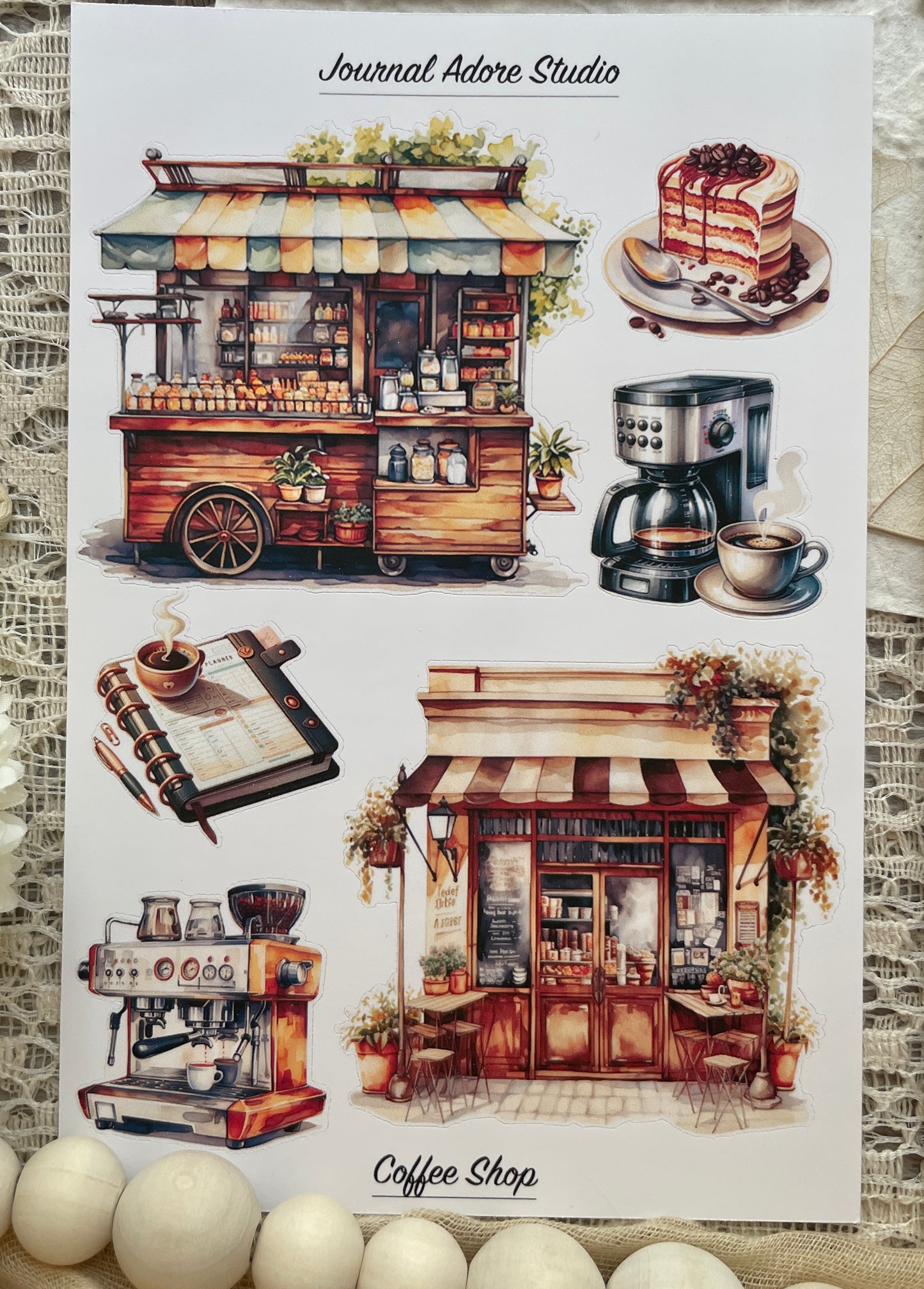 Coffee Lovers Sticker Set