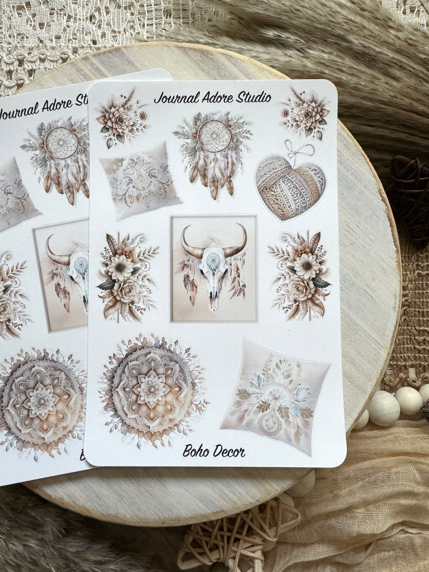 Boho Decor Sticker Sheet