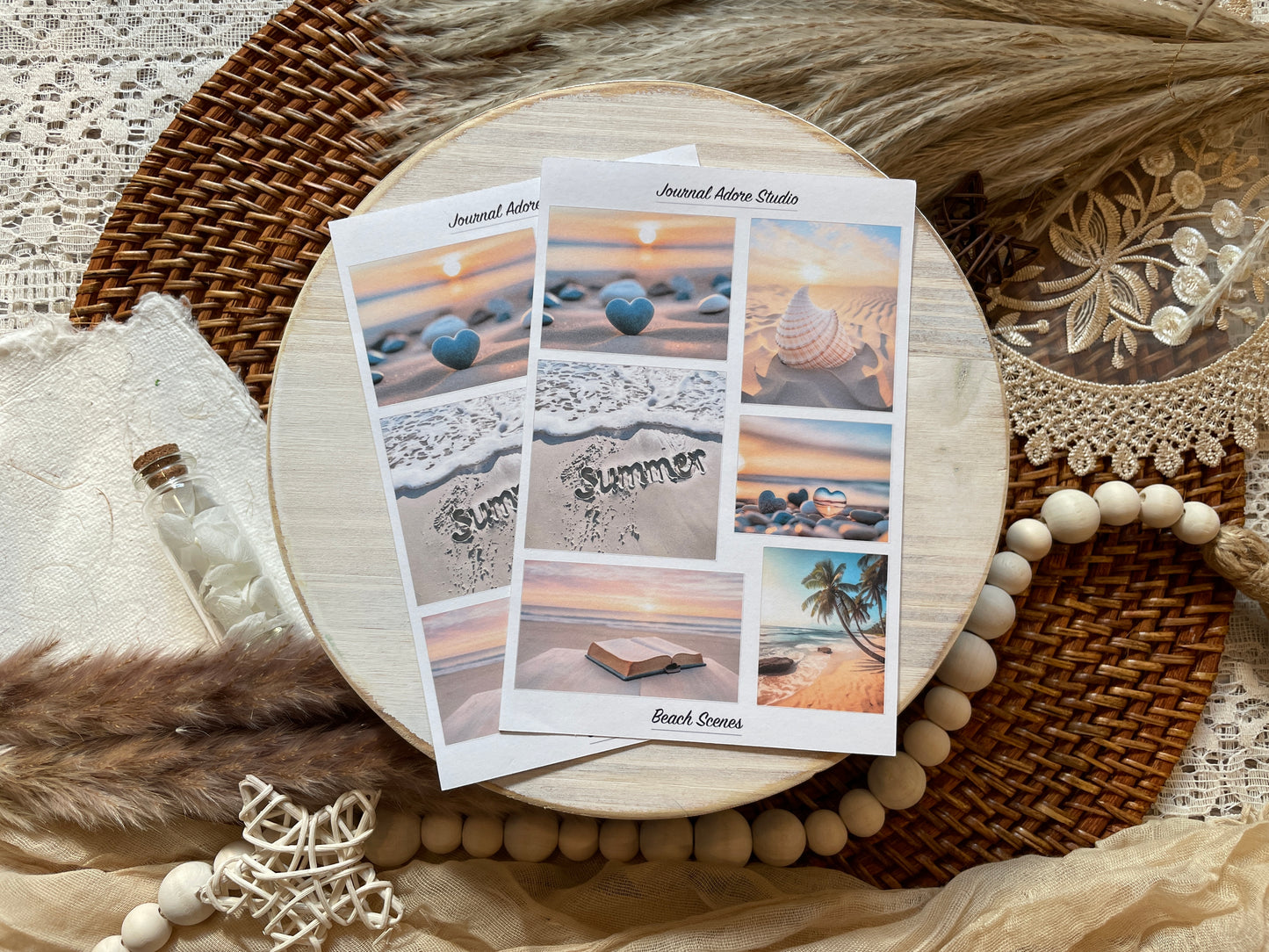 Beach Scenes Sticker Sheets