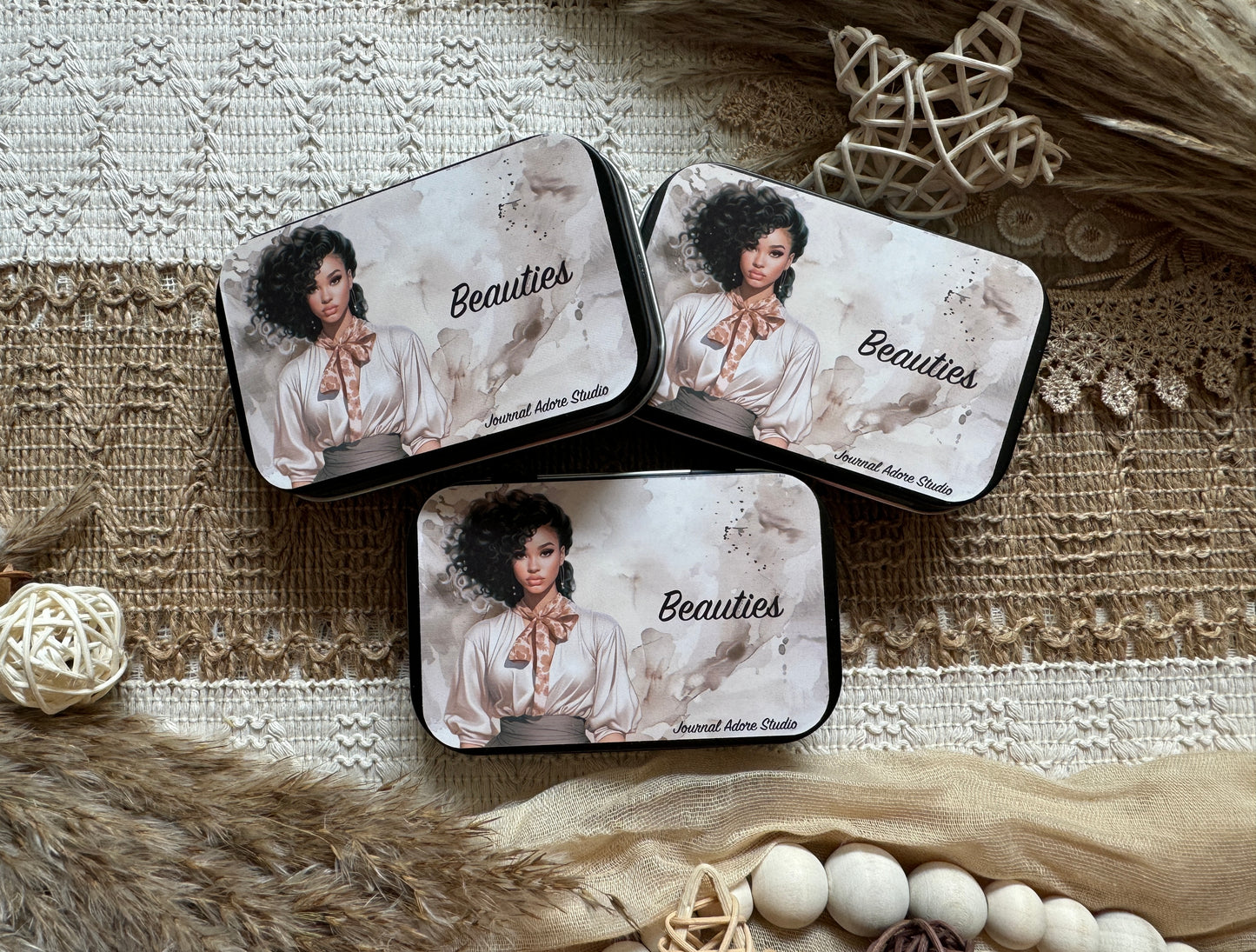 Beauties Sticker Tin