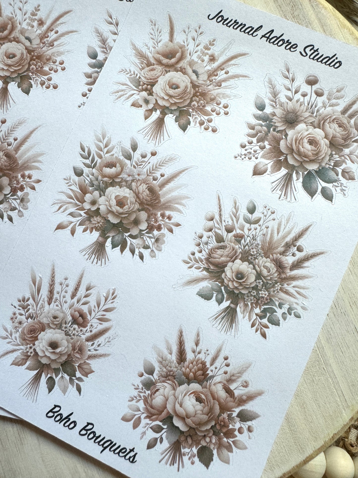 Boho Bouquets Sticker Sheet