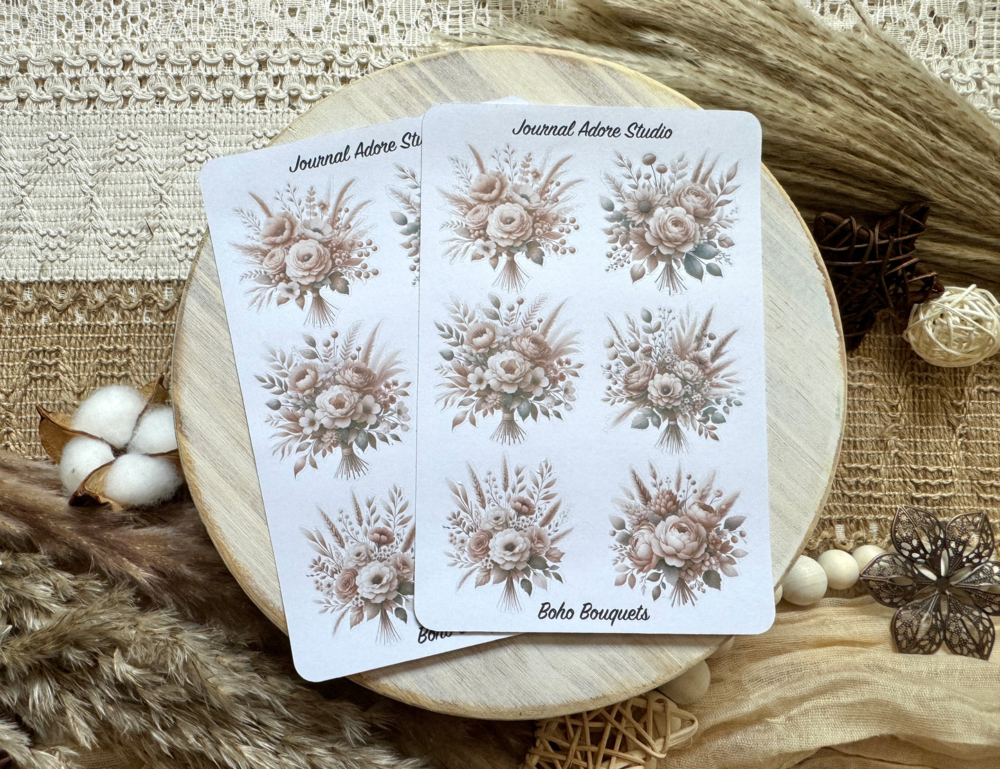 Boho Bouquets Sticker Sheet