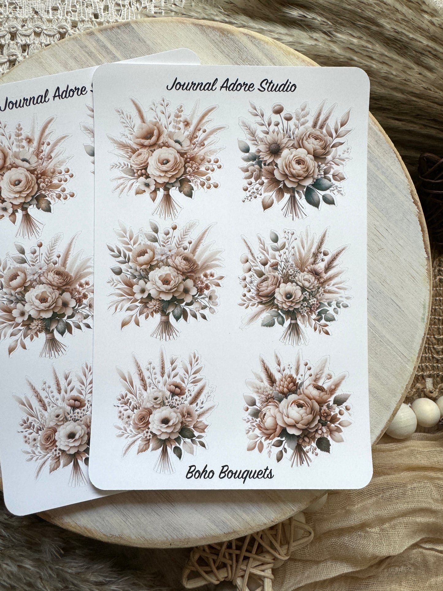 Boho Bouquets Sticker Sheet