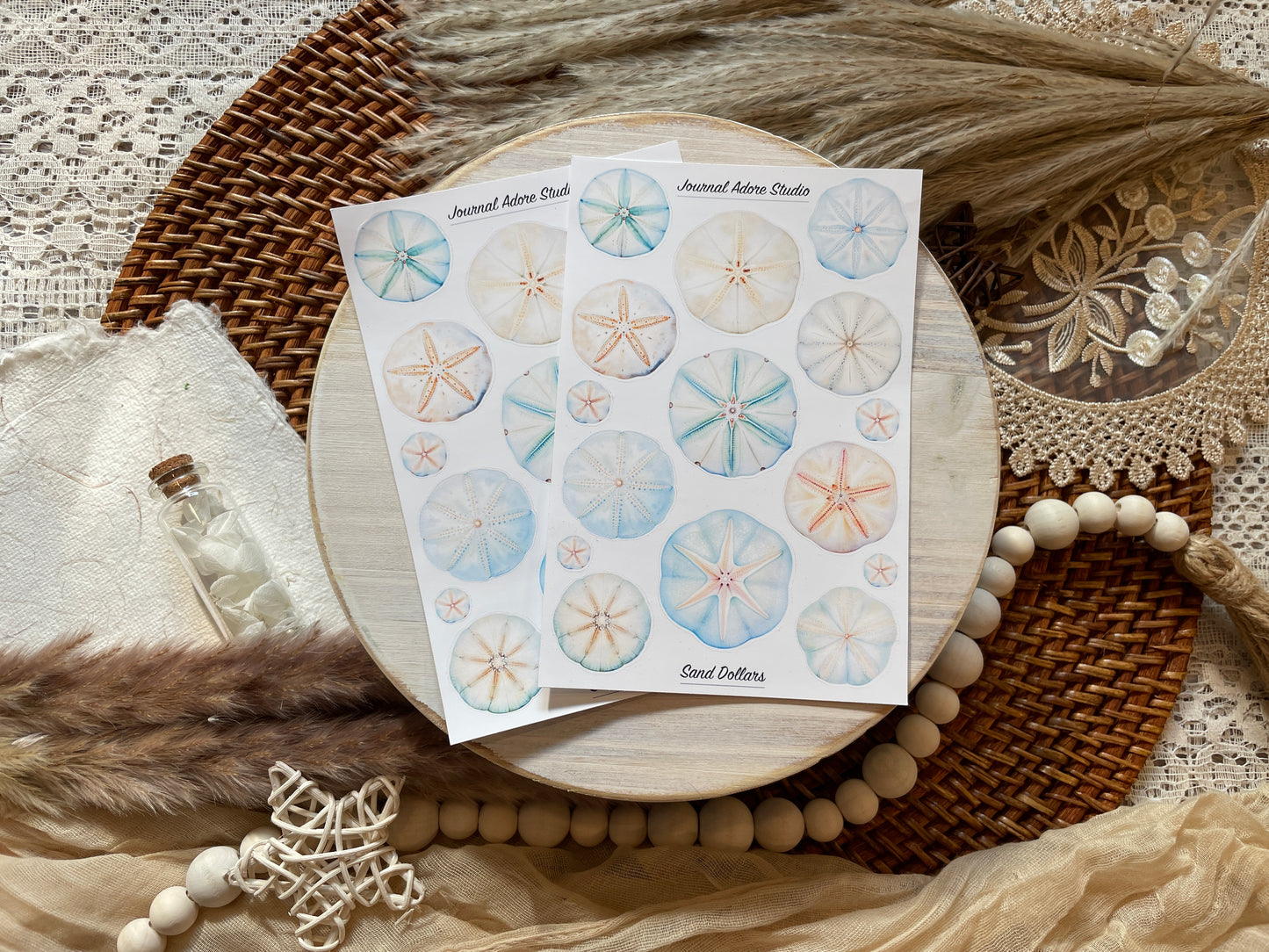 Sand Dollars Sticker Sheet