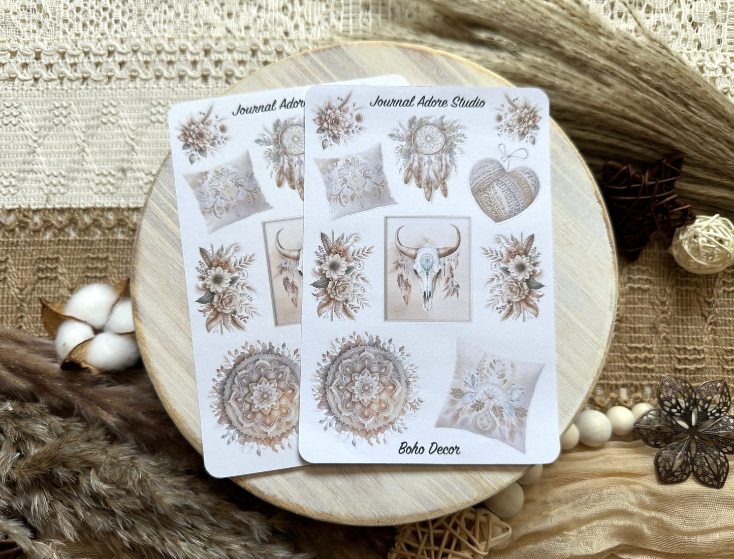 Boho Decor Sticker Sheet